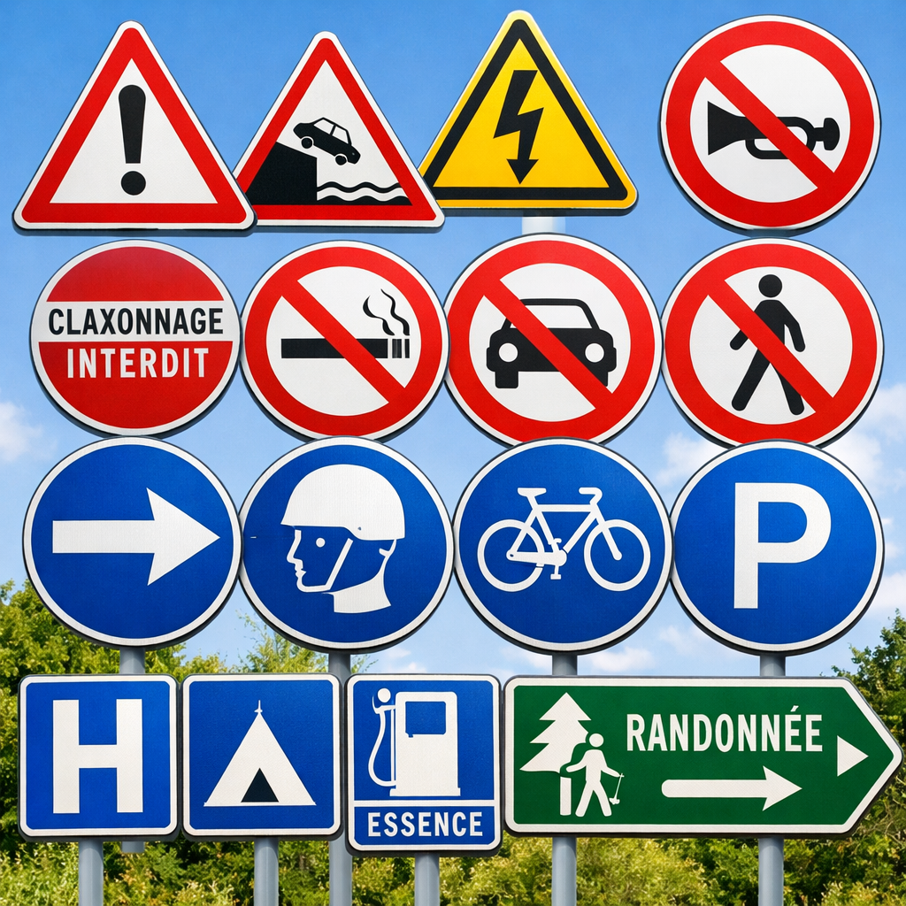 Panneaux de signalisation routière